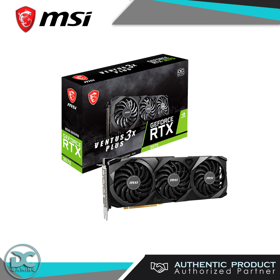 MSI RTX 3070 Ventus 3x 8gb OC LHR